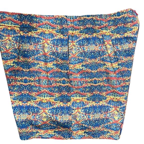 Azsalyn Colorblock Print Short Side Zip Women’s 12 Stretch Cotton Artsy Festival - Picture 9 of 9